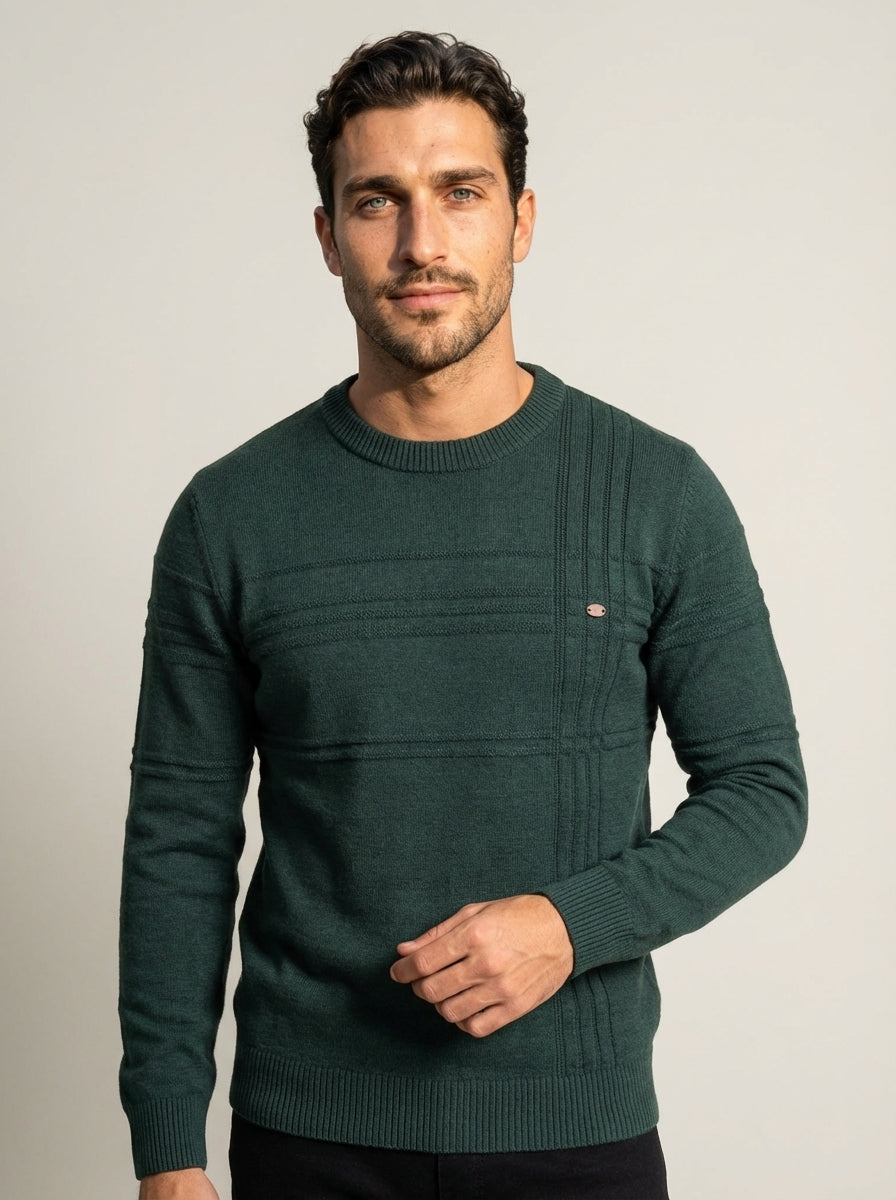 Massimo - Suéter Elegante con Diseño de Cuadros