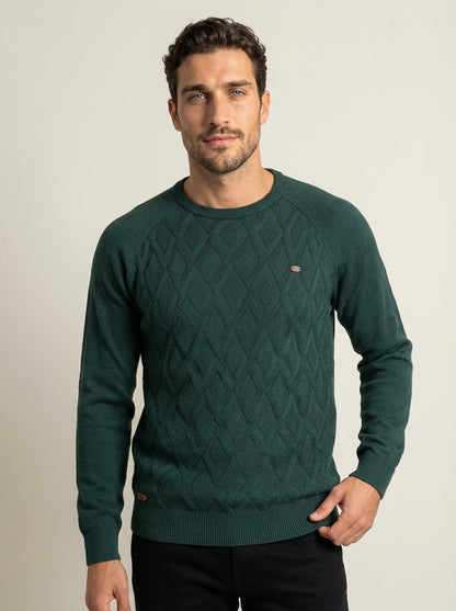 Nico - Suéter Elegante con Diseño de Rombos