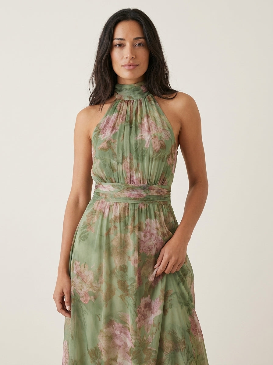 Sofía - Elegante Vestido de Verano con Estampado Floral