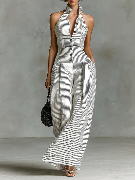 Striped Jumpsuit