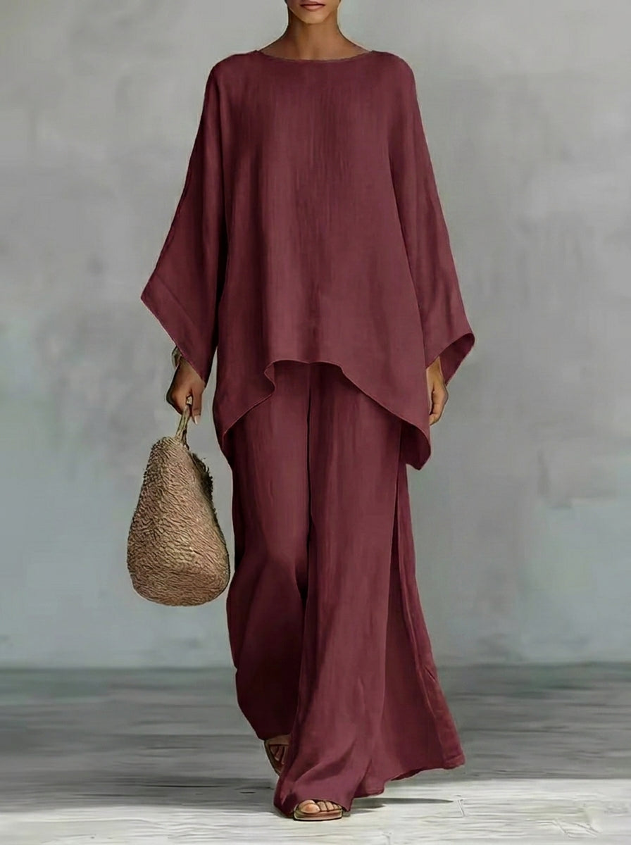 María - Conjunto de Lino Fresco y Elegante