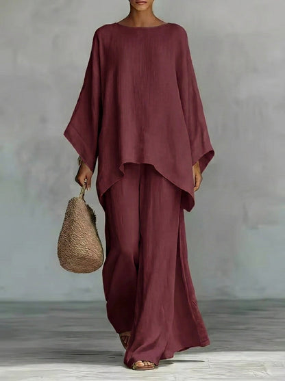 María - Conjunto de Lino Fresco y Elegante