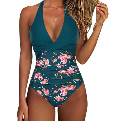 Sexy Backless Lace-up One-Piece Swimsuit