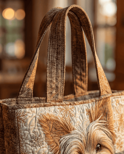 Bolso Artesanal Acolchado “Yorkie Brillante”