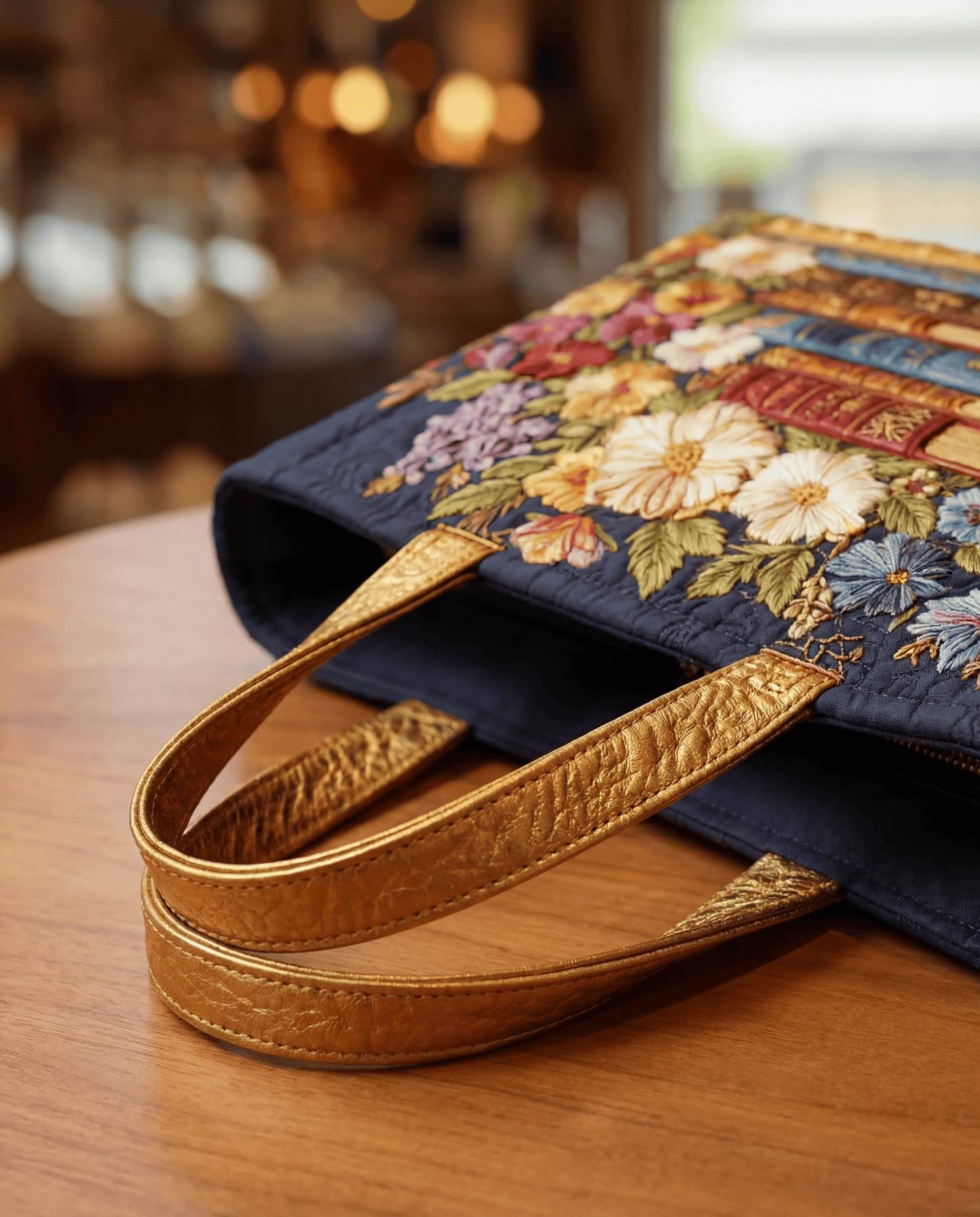 Bolso Artesanal Acolchado "Estampado Floral"