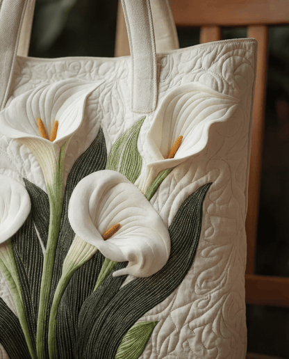 Bolso Artesanal Acolchado "Concha Blanca"