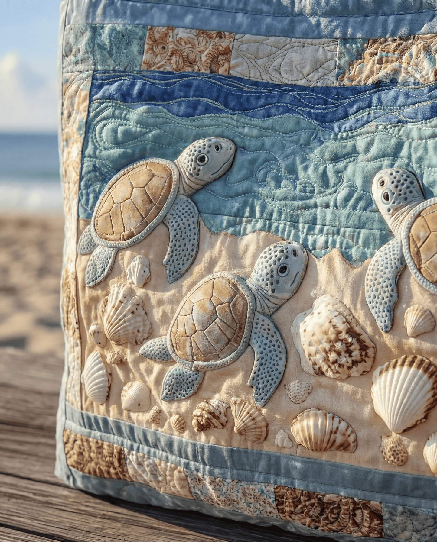Bolso Artesanal Acolchado "Tortuga"
