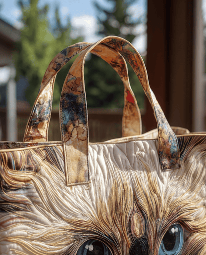 Bolso Artesanal “Gato Blanco de Ojos Azules”