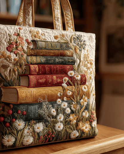 Bolso Artesanal Acolchado "Motivo Floral"